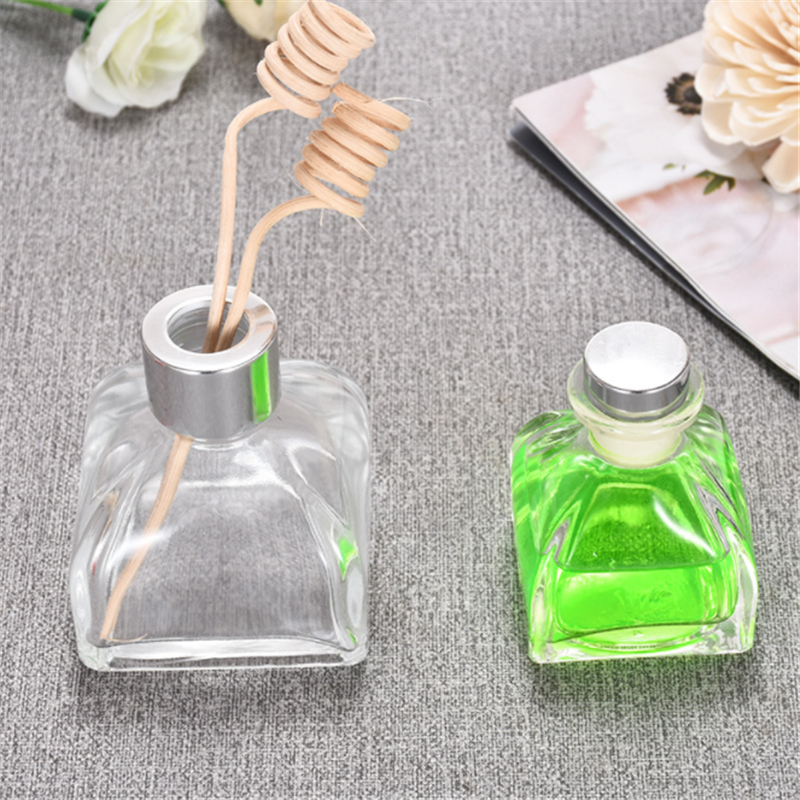 50ml 100ml custom fire-free aromatherapy bottle glass square yurt essential oil glass bottle