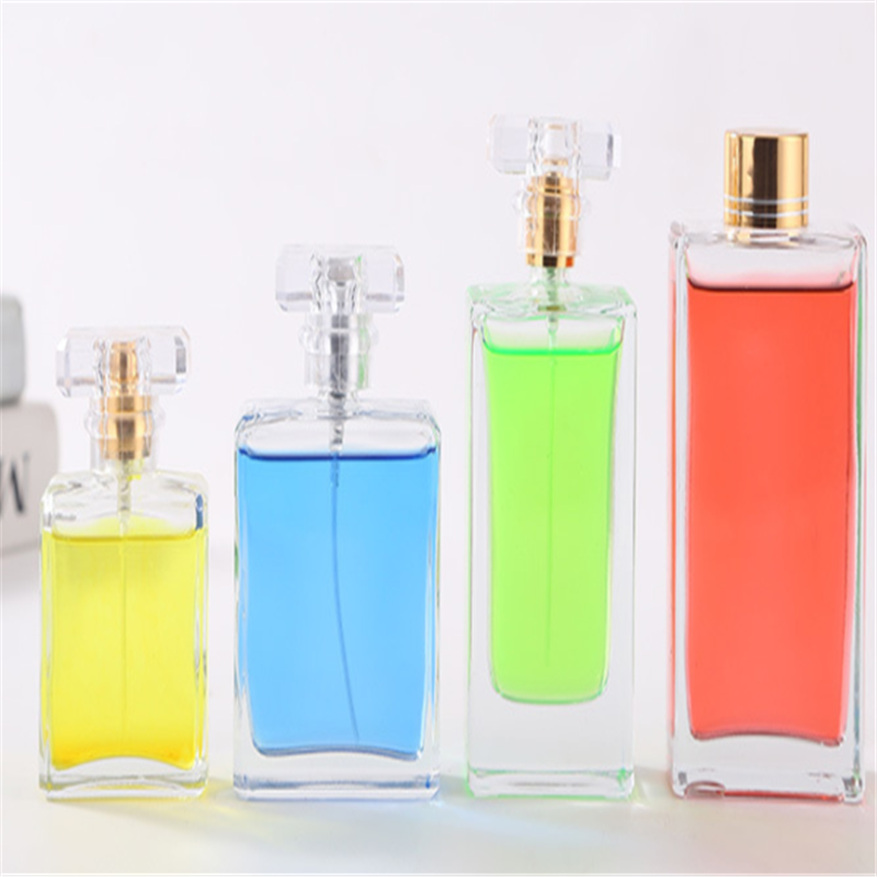 High grade crystal transparent 30ml-150ml  pray moisturizing perfume bottle portable sample bottle clear glass empty bottle