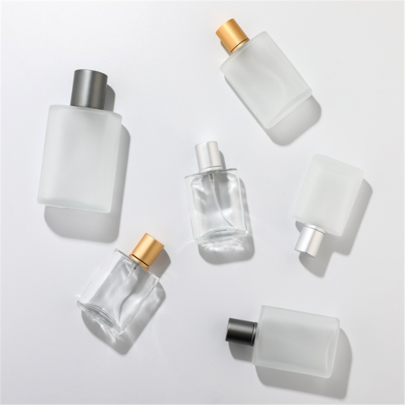 High grade crystal transparent 50ml-150ml  customizable LOGO montsa glass spray perfume empty bottle