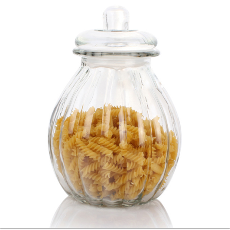 Pumpkin storage jars kimchi jars airtight jars glass dried fruit storage bottles