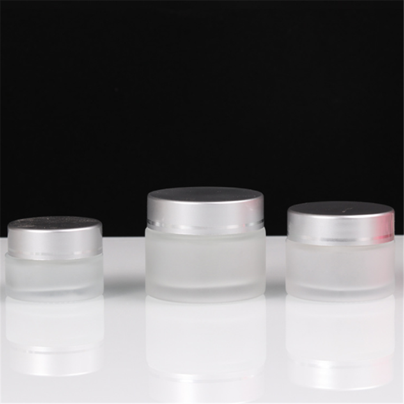 Frosted glass cream bottle 50g face cream bottle 100g cosmetic sub-bottle