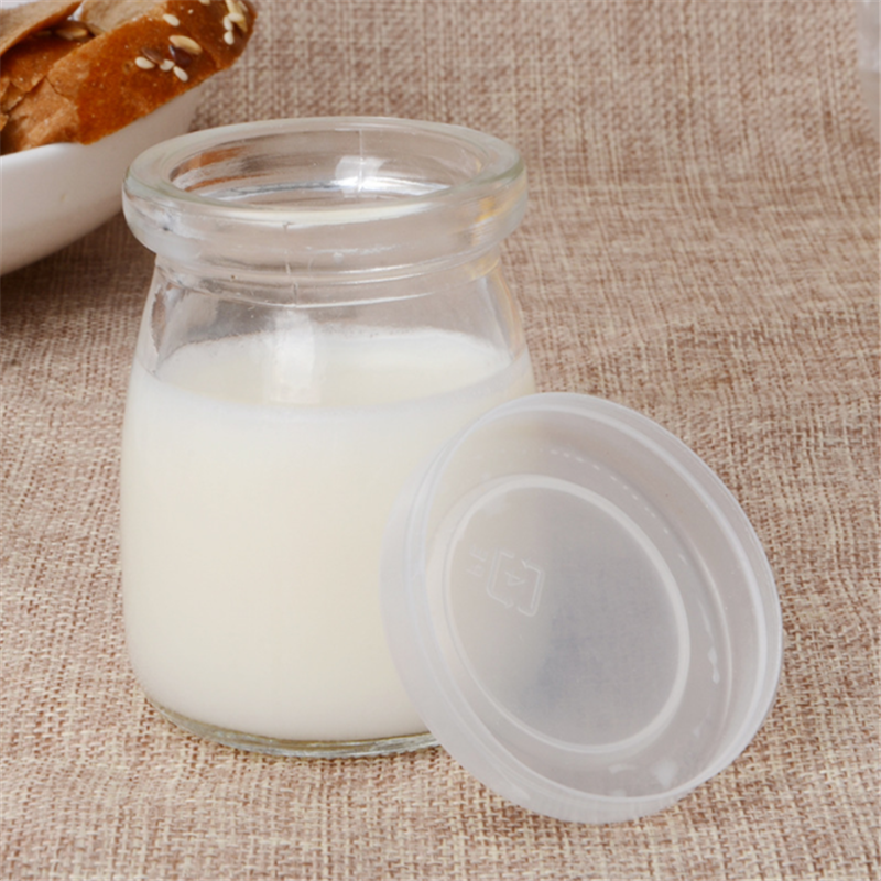 Small pudding milk cup high temperature resistant 100ml yogurt cup bottle 200ml pudding cup yogurt mousse baking glass bottle