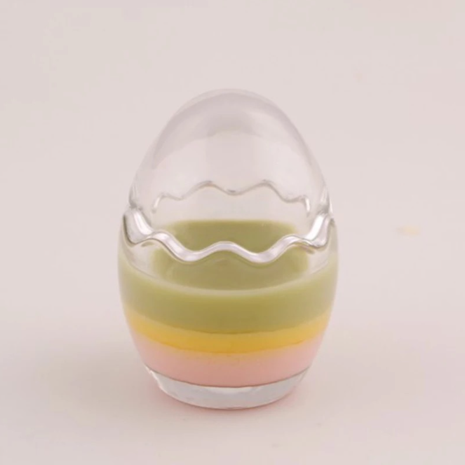 Eggshell glass pudding cup