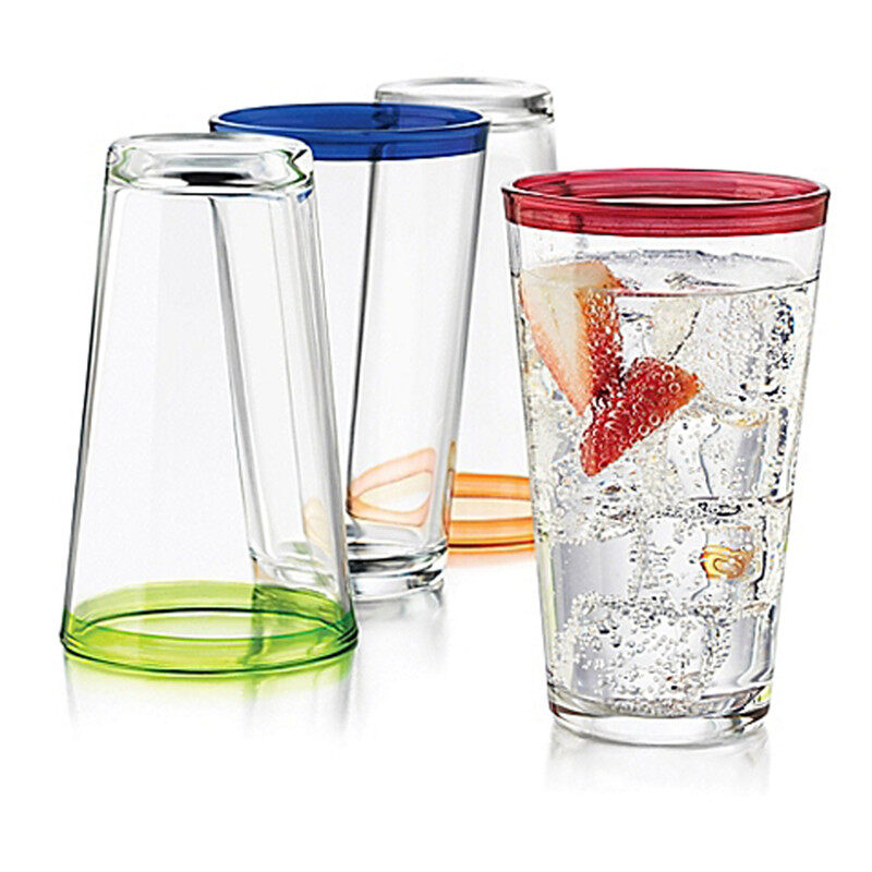 Simple glass cup with cap