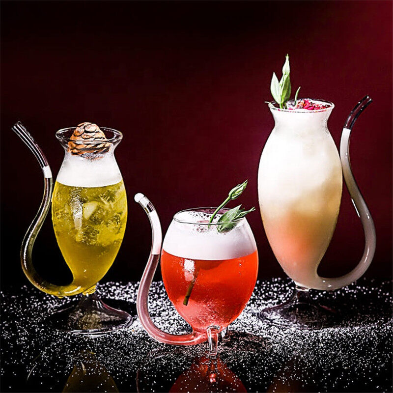 Creative glass juice cup