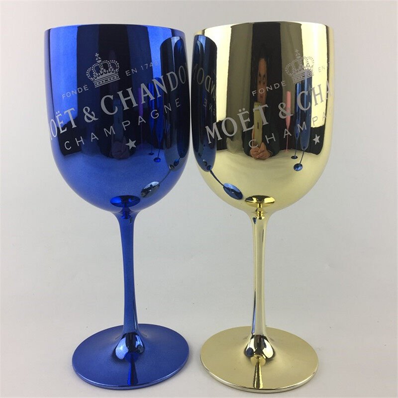 Color plating large-capacity glass goblet