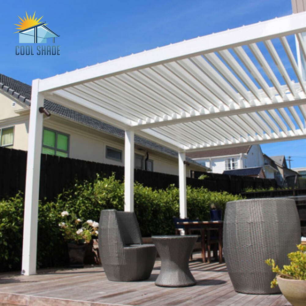 Custom Sun Shade Waterproof Bioclimatica Folding Electric Aluminum Pergolas