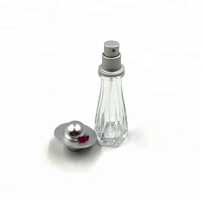 High grade crystal transparent 30ml-150ml Clear glass perfume bottle