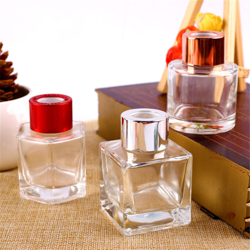 Fire-free decorative glass round 100ml aromatherapy bottle volatile square aromatherapy bottle