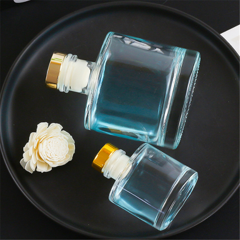 Transparent round fire-free aromatherapy bottle 50ml100ml glass aromatherapy essential oil bottle