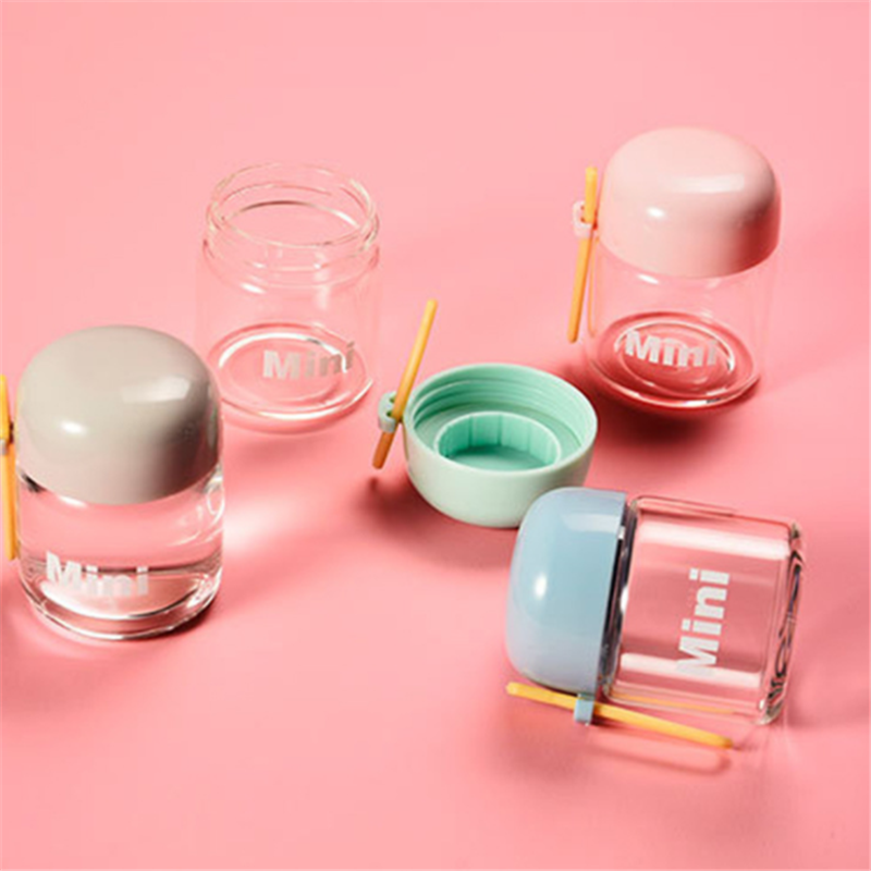 Small glass simple portable transparent 150ml small mini water cup