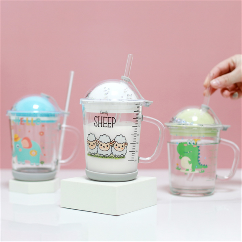 Breakfast Love Cup Cute Home Creative Glass Cup