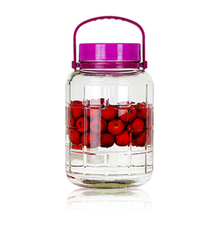 Lead-free glass bubble wine jar, kimchi jar self-brewed wine wine bottle