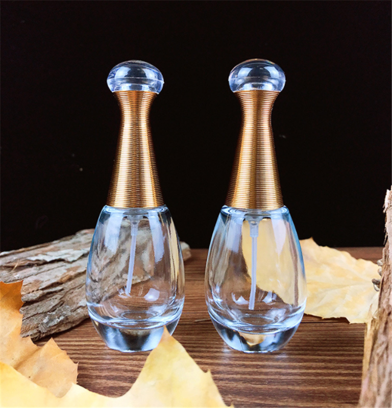 High grade crystal glass  Perfume sub-bottling glass spot coating type no nozzle portable empty bottle