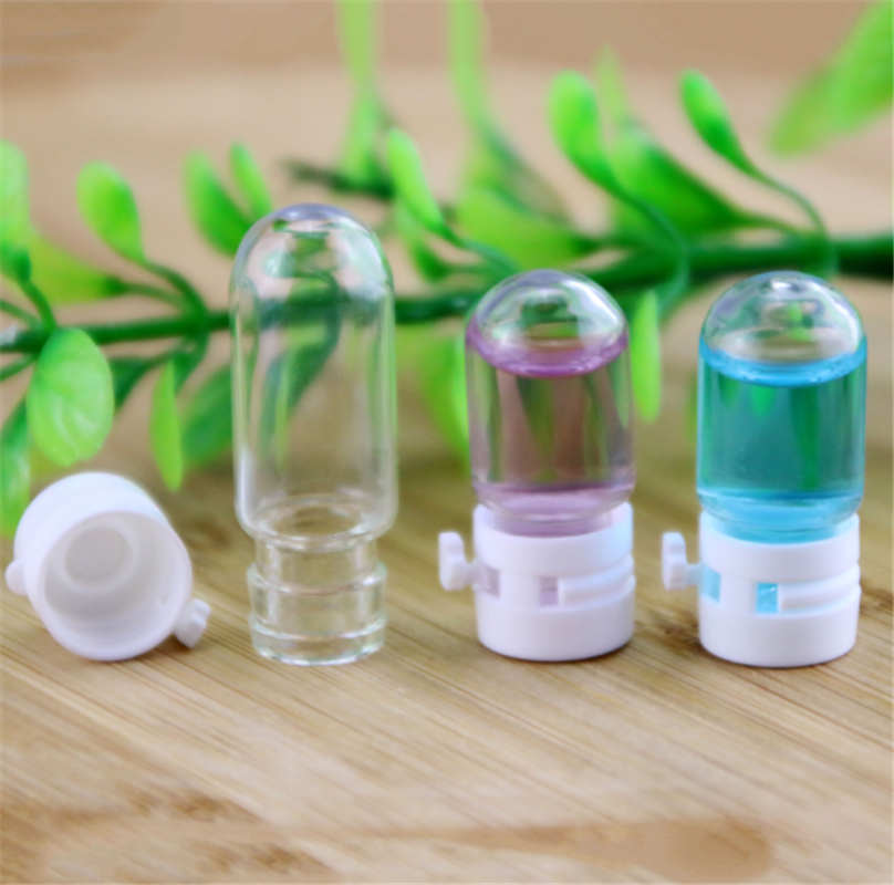 1.5ml~5ml small bulb essence original liquid bottle round bottom bottle clear glass perfume bottle High grade crystal