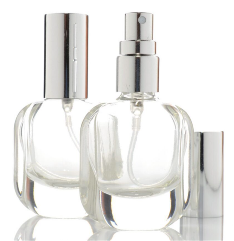 High-end  crystal transparent perfume sub-bottling glass empty bottle spray 50ml-150ml replacement travel cosmetics