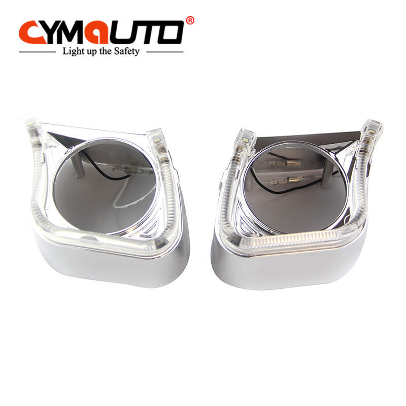 CYMAUTO U design 2.5inch led angel eyes hid led bi xenon projector lens