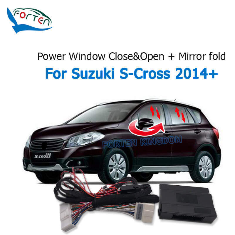 Suzuki S-Cross 2014-2020 Car Side Rear View Mirror Folding And Auto Close Open Window Closer Kit Module