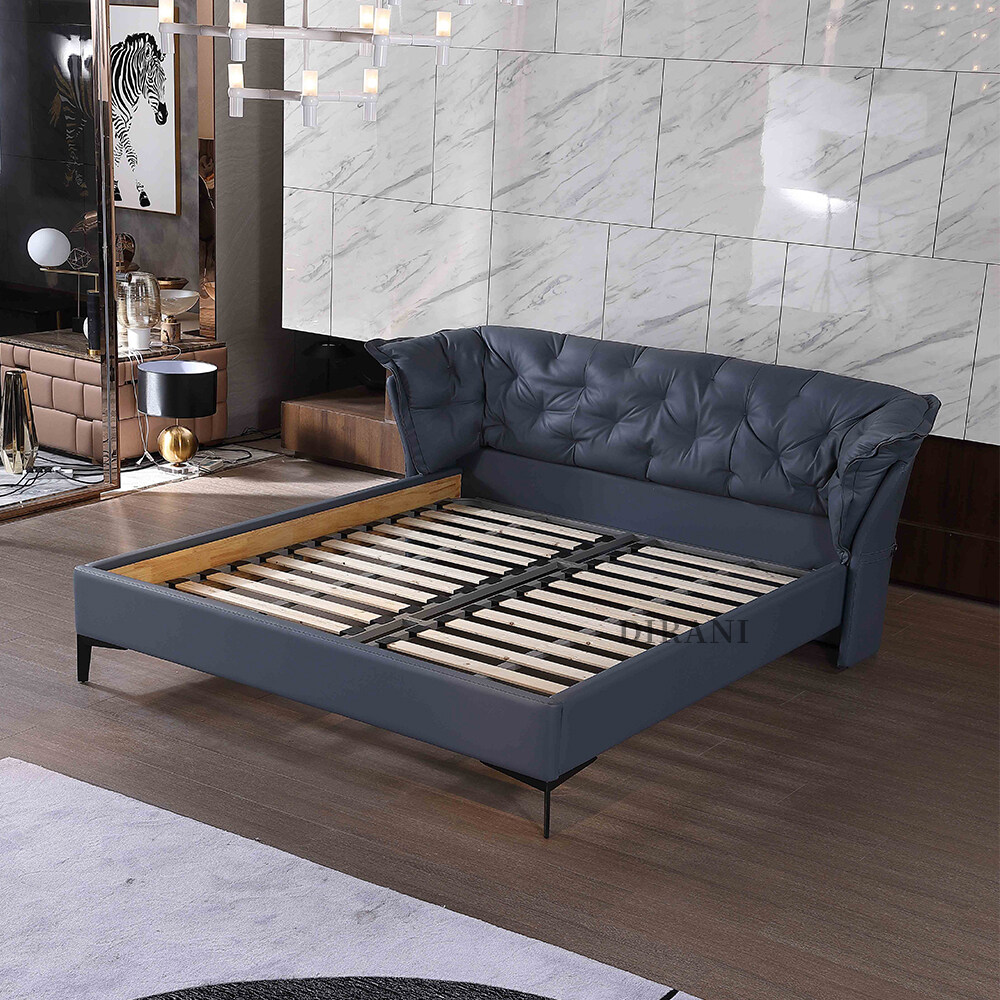 modern black king bed