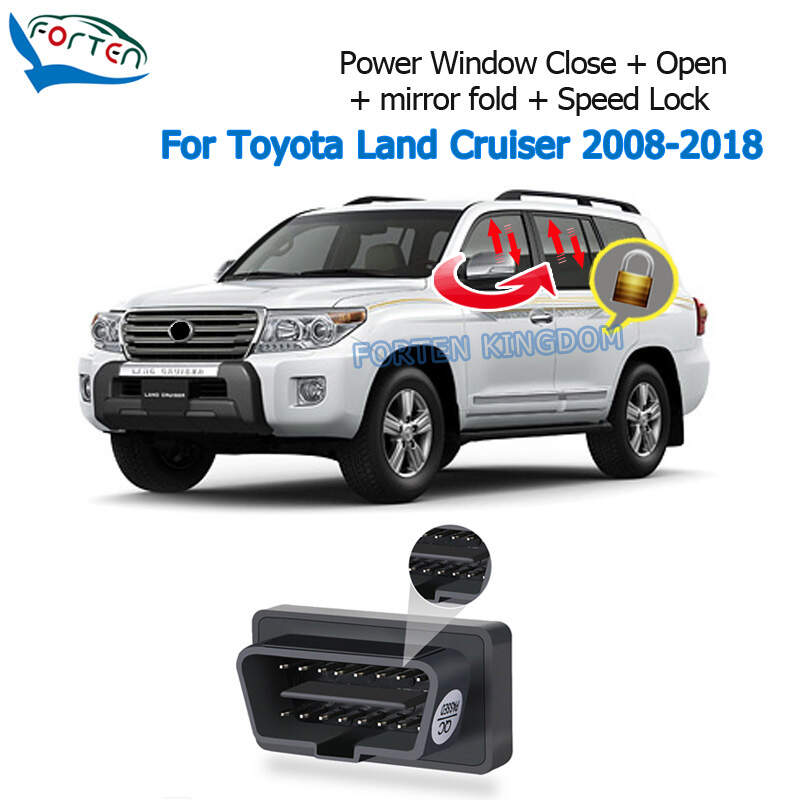 Toyota Land Cruiser 200 LC 200 FJ200 2008-2018 OBD Window Closer+ Mirror Auto Fold+ Speed lock Module