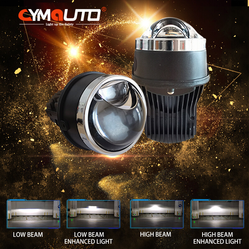 CYMAUTO 3inch Led Laser bixenon fog light projector