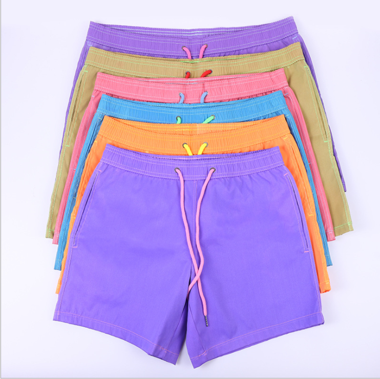 Summer Color Changing Men Beach Shorts