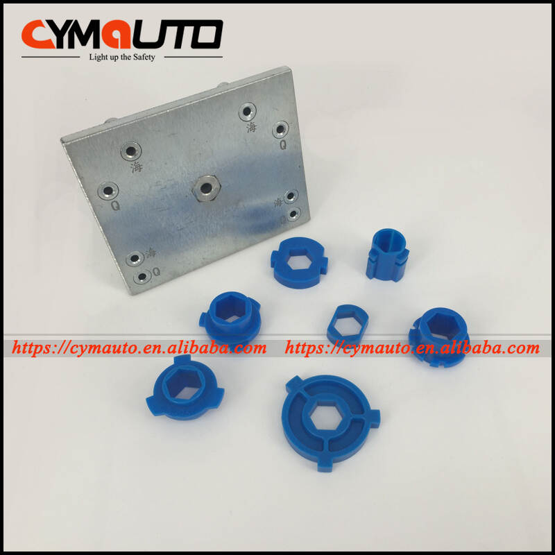 Auto Headlight Retrofit Tool H1/H4/H7/H11/D2S/HB3/HB4 Mounting Moulds Plate for Q5 Hella 5 Projector Lens Fixator