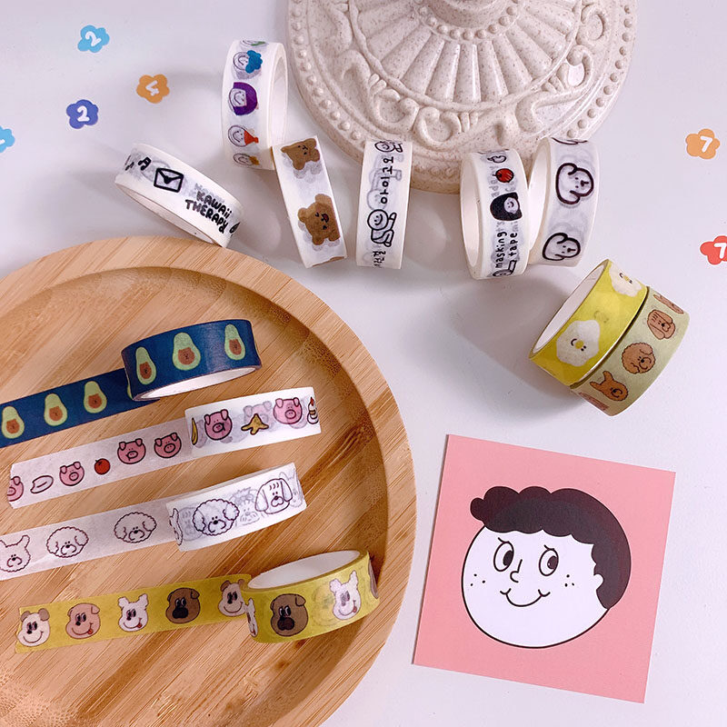 Colorful Decorative Masking Tape Custom Printing DIY  Washi Tapes (1).jpg