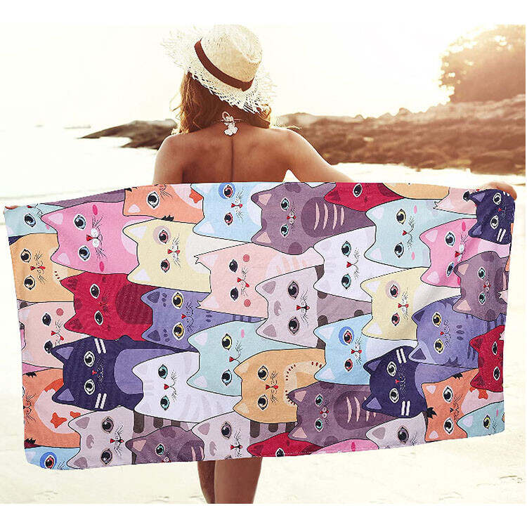 ビーチタオル THE MUSEUM VISITOR CITY DRAWING GRAPHIC BEACH TOWEL 5FT1936 THE MUSEUM VISITOR CITY DRAWING GRAPHIC BEACH TOWEL 5FT1936