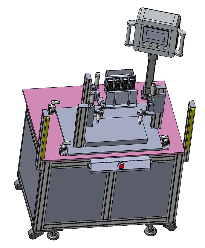 Pneumatic hot riveting machine