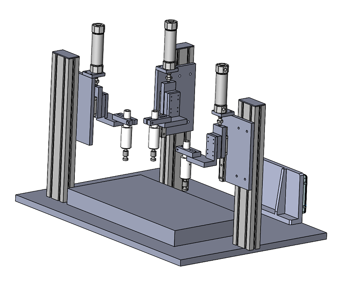 Pneumatic hot riveting machine