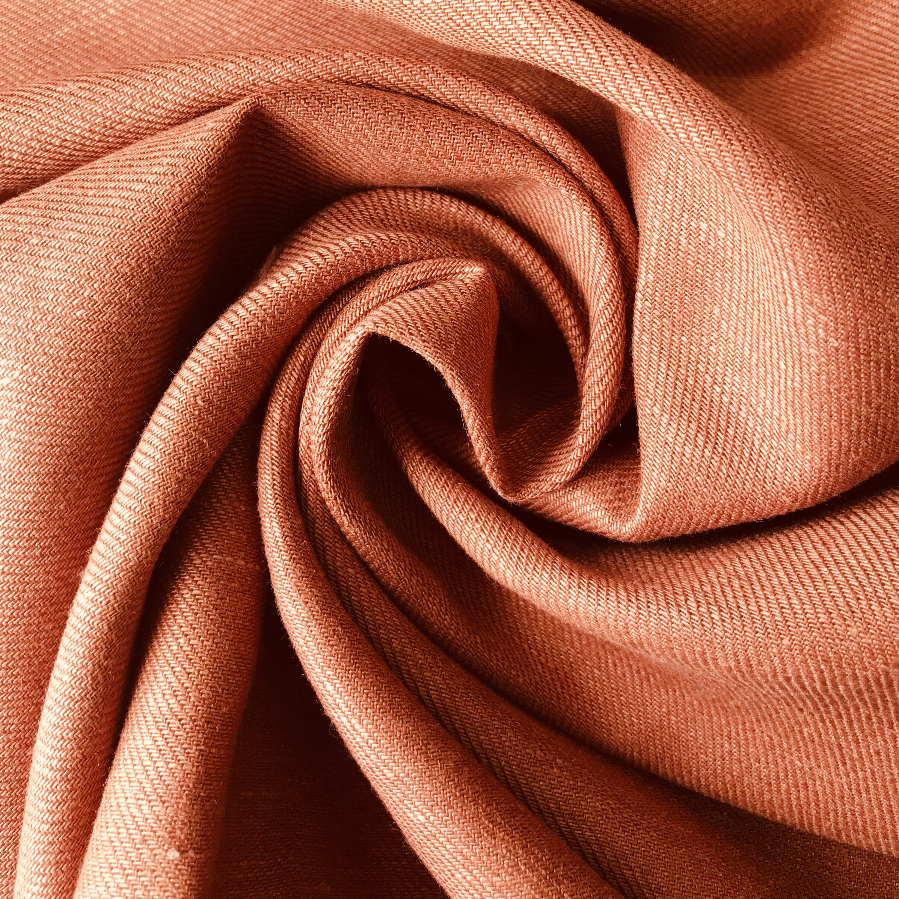 65%Cotton 35%Linen Twill Slub Fabric