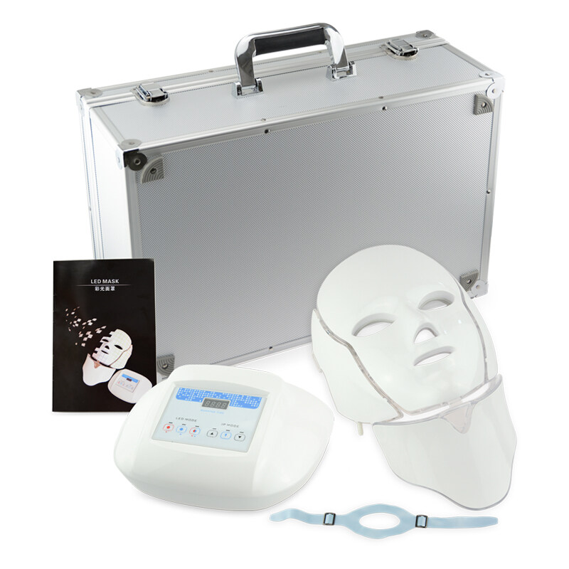 Wholesale 3 colors PDT Led light therapy skin care lifting wrinkle removal face neck mask