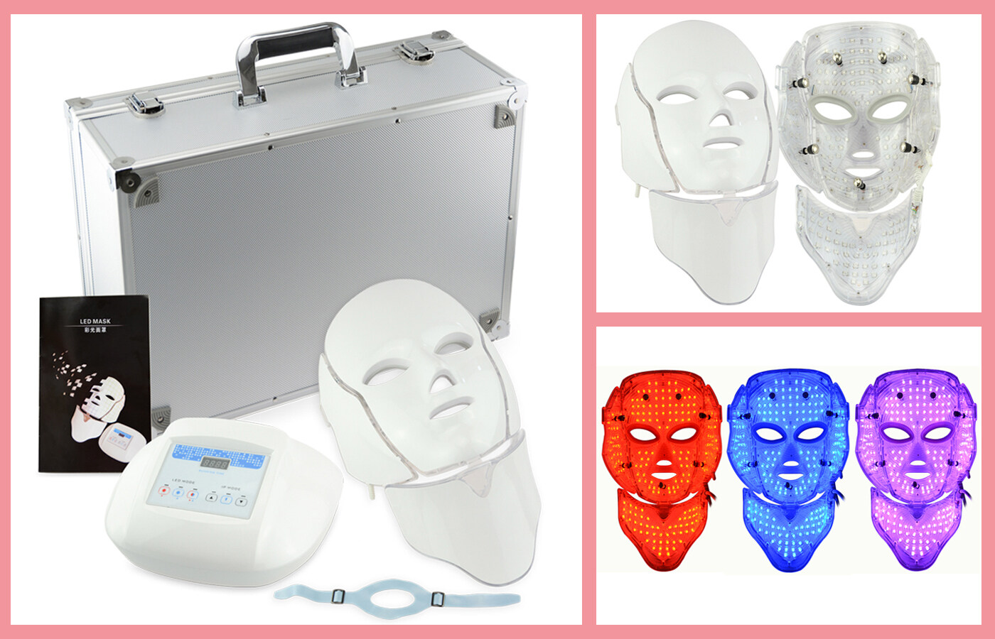 Masque LED transformant le visage pas cher, masque LED transformant le visage avec application