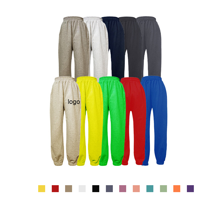 Custom 100%cotton Fleece Casual Jogging Women Pants