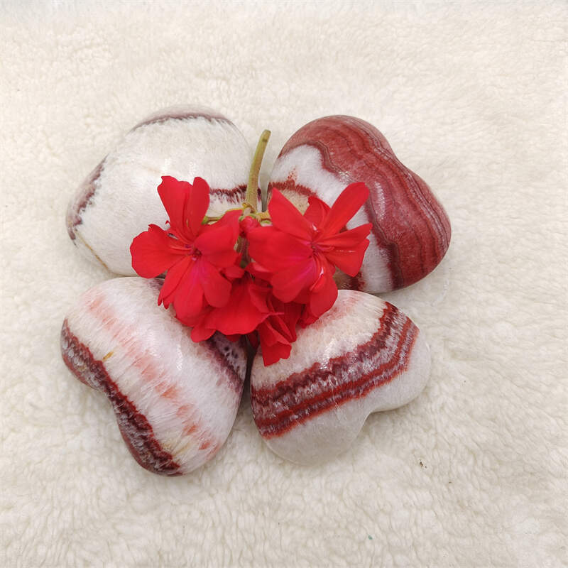 Rhodochrosite Heart