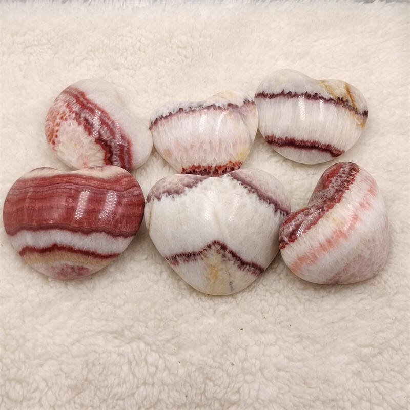 Rhodochrosite Heart