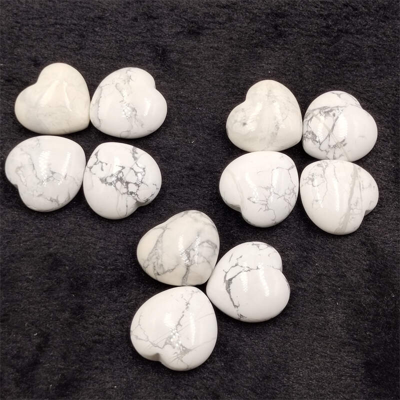 White Turquoise Mini Heart