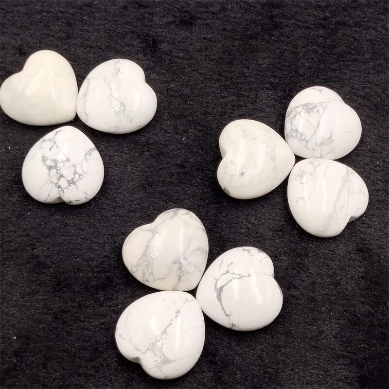 White Turquoise Mini Heart
