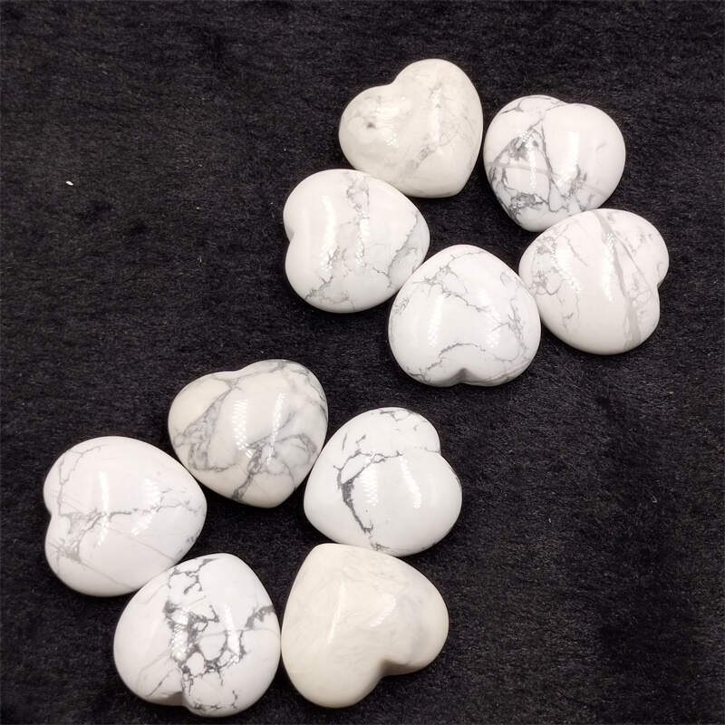 White Turquoise Mini Heart