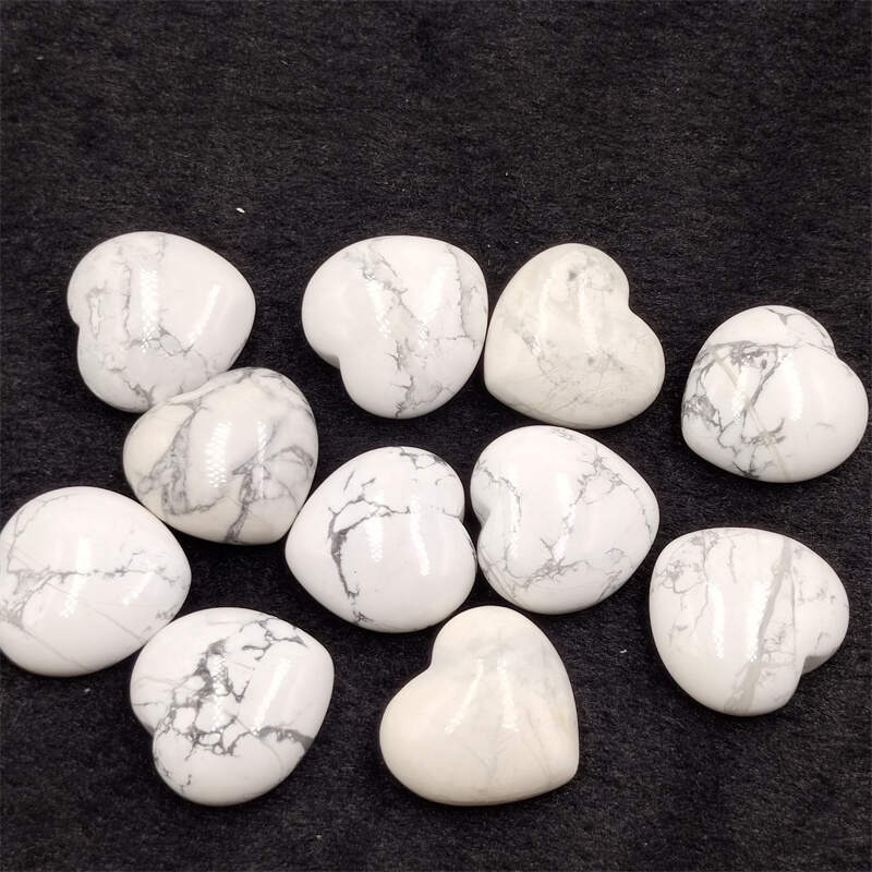 White Turquoise Mini Heart