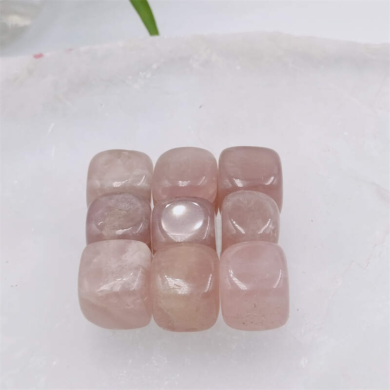 Rose quartz small cube