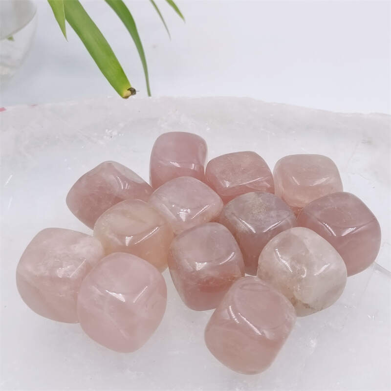 Rose quartz small cube