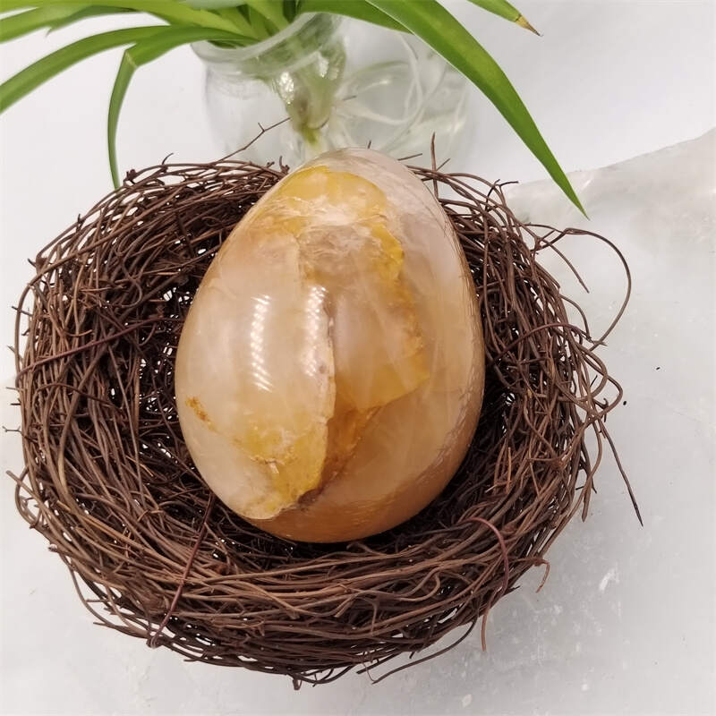 Yellow glue flower eggs
