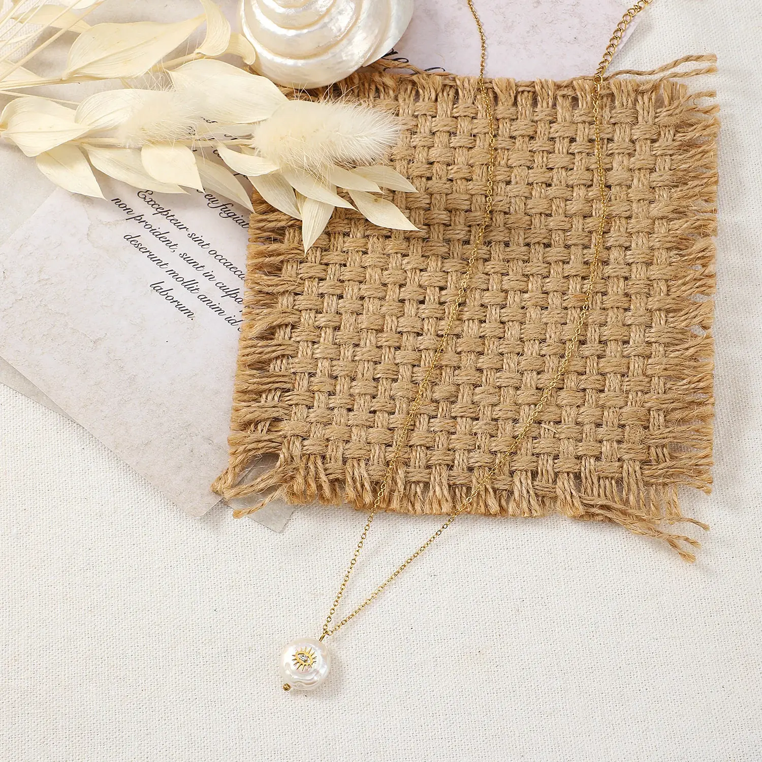 Evil eye pearl necklace  (2).webp