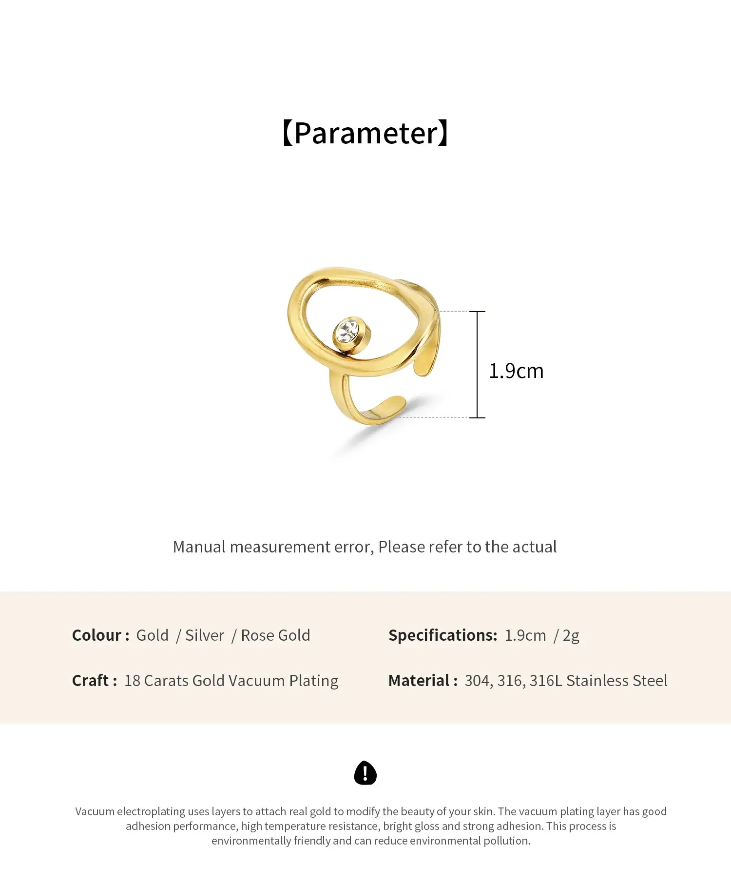 Oval Circle with Zircon Stainless steel ring (6).webp