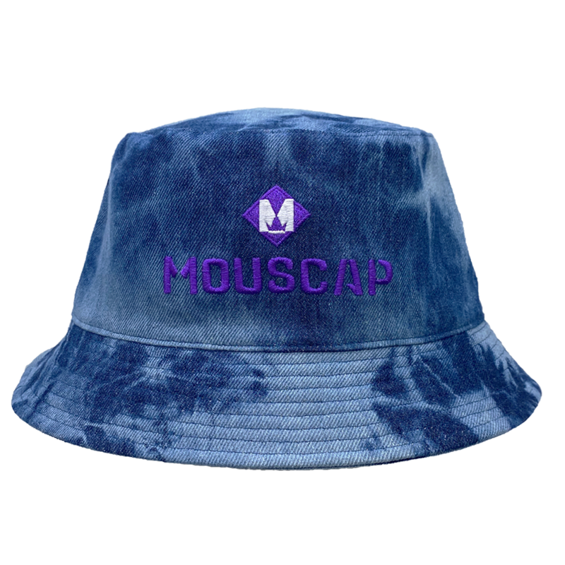 100% Cotton Tie-Dyed Denim Double Sides Bucket Fishing Hat