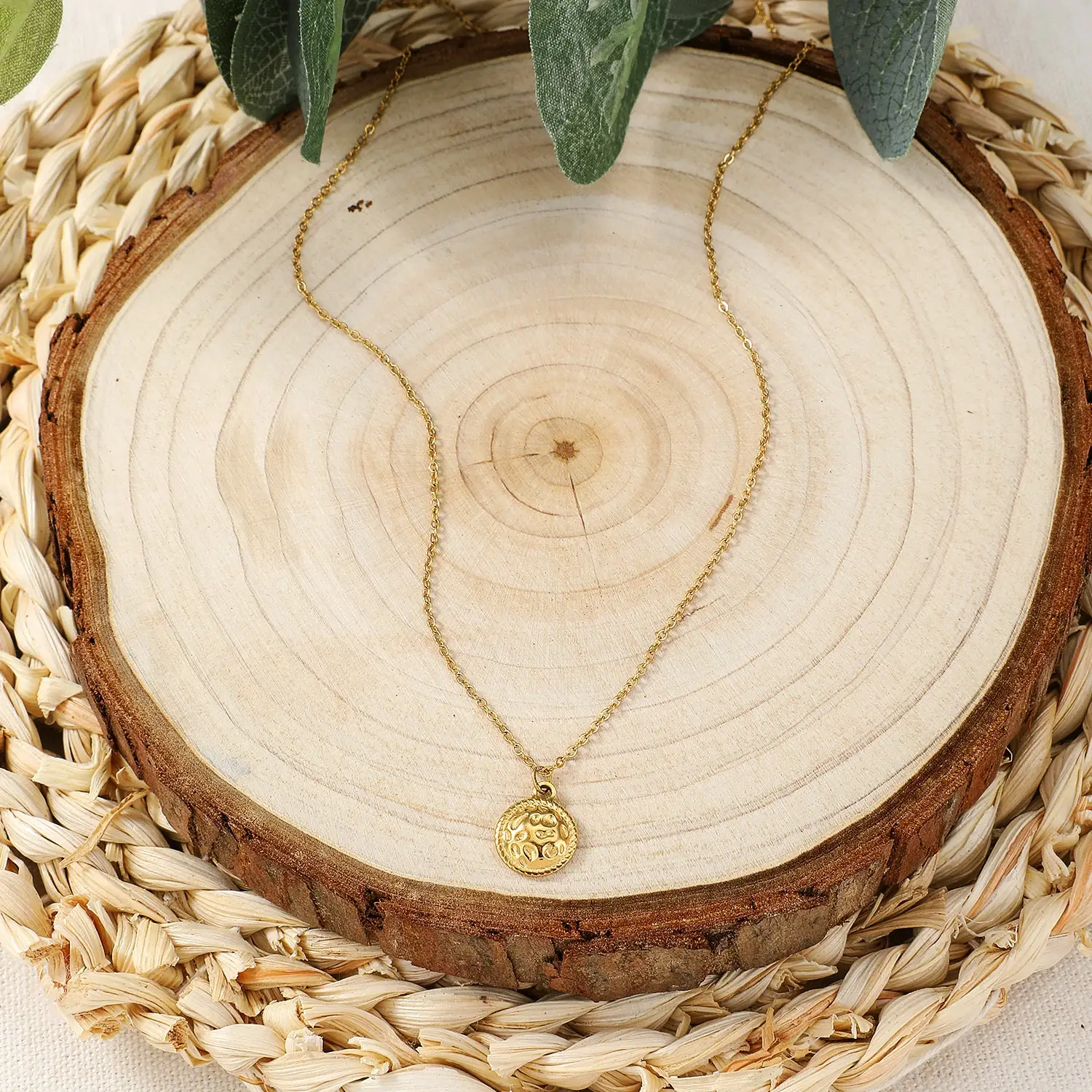 minimalist round pendant stainless steel  necklace (4).webp