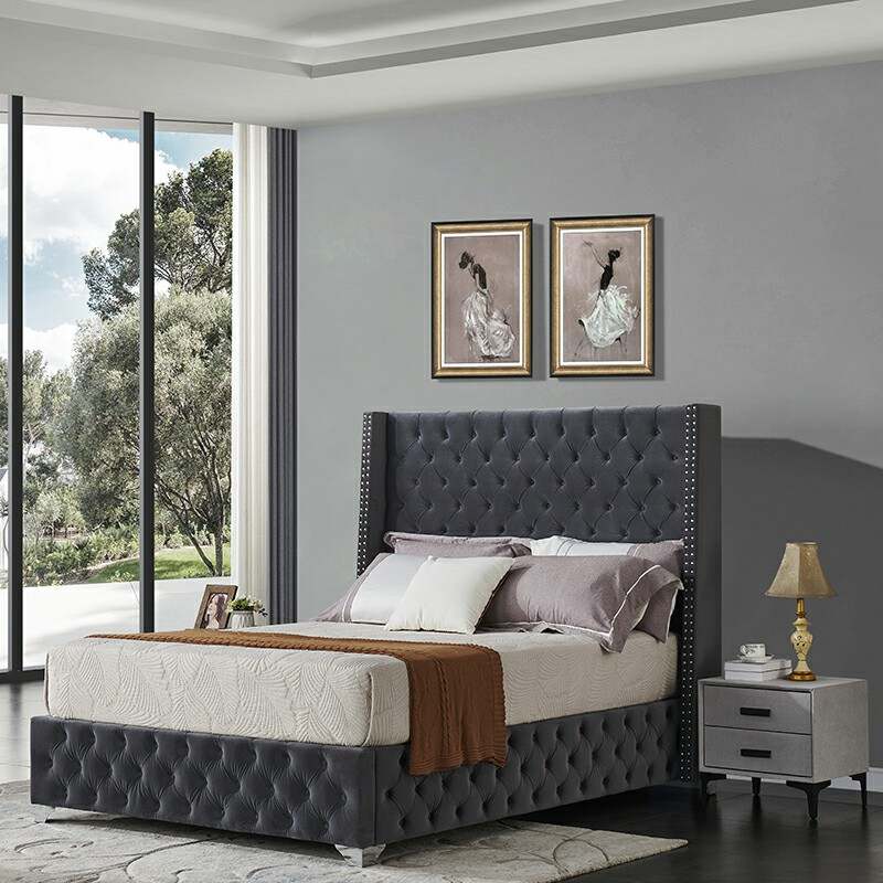 Chic Tufted Upholstered Bed | LZ-936