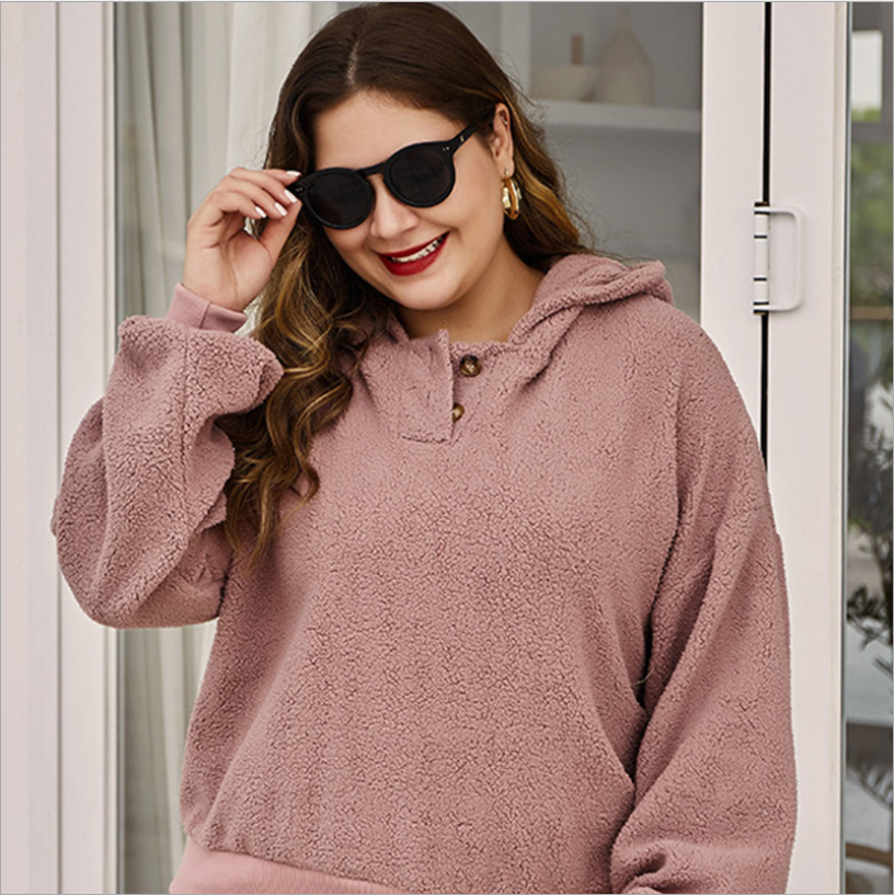Fall Wholesale Fashionable Custom Casual Fleece Pullover Plus Size Women's Hoodies